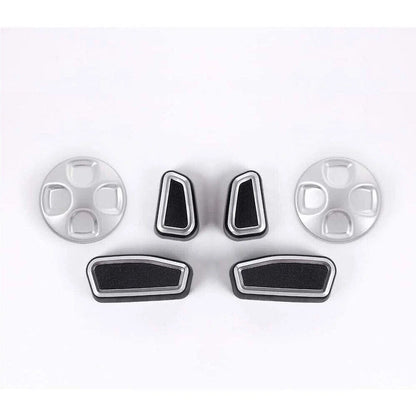6 x ABS Seat Button Trim for Alfa Romeo Giulia/Stelvio (2017–2021)