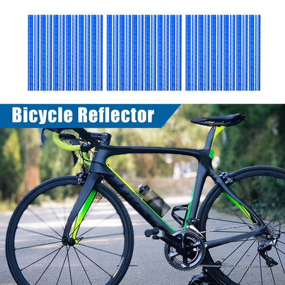 36 Pcs Reflective Bicycle Reflectors for Bike (ABS Blue)