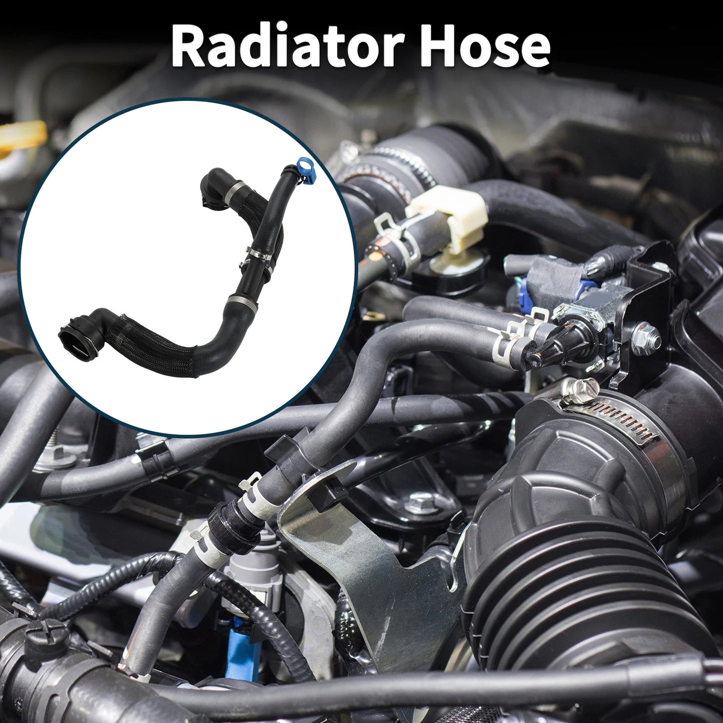 Radiator Hose for Land Rover Range Rover Evoque (2012–2018) No.LR094103 Rubber