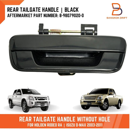 Black Rear Tailgate Handle for Holden Rodeo (2003-2008)