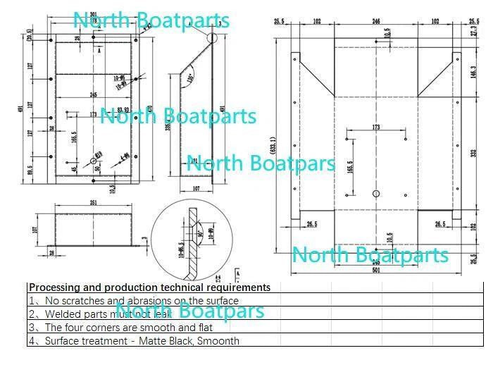 Recessed Easy Boat Trolling Motor Pan for Boat
