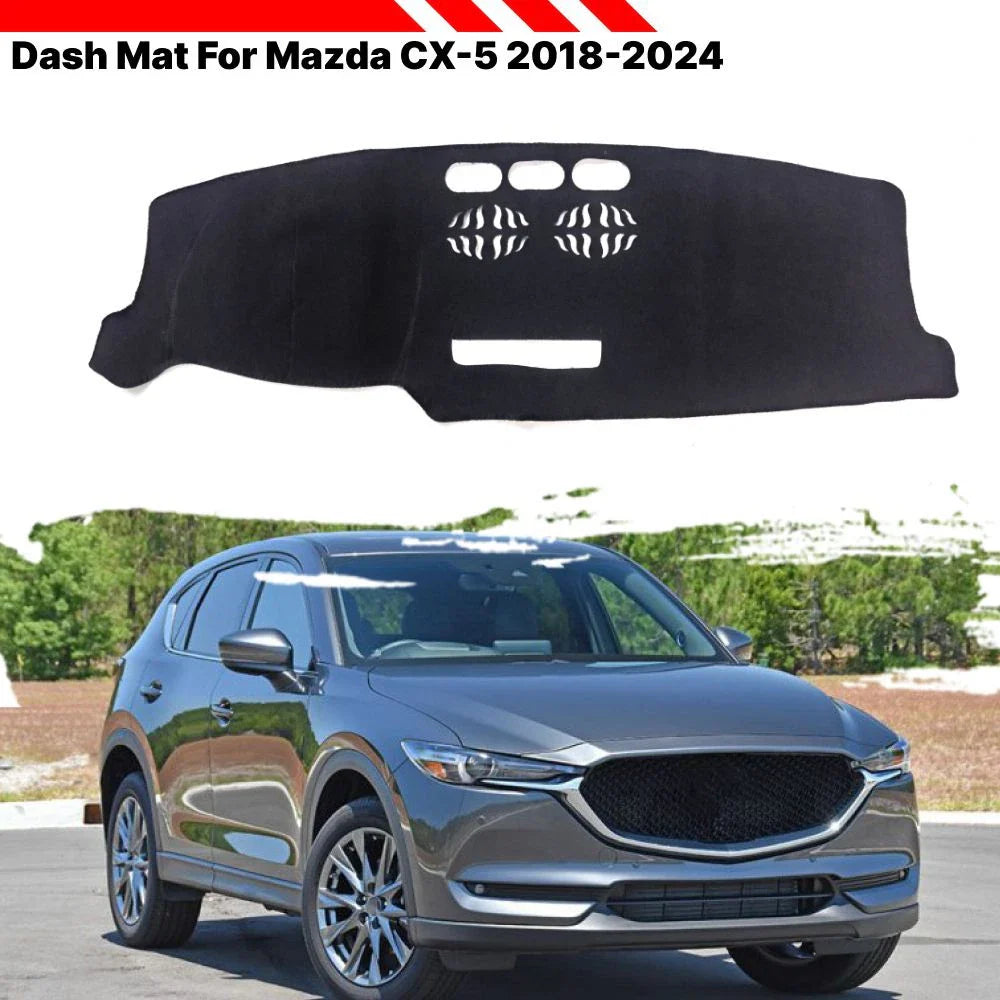 Non-Slip Dashboard Cover Dash Cover Mat Interior Pad for Mazda CX-5 (2018–2024)