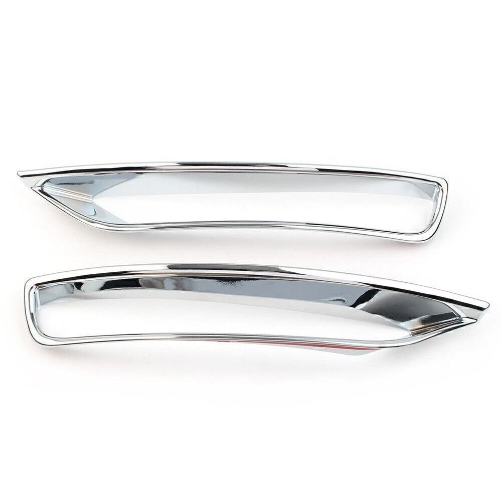 2X ABS Chrome Rear Fog Light Cover Trim for Subaru Forester (2013–2018)
