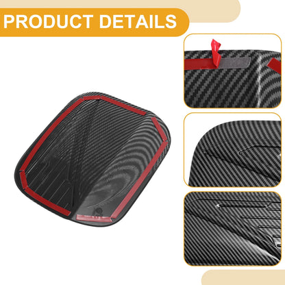 Fuel Tank Door Cap for Hyundai Santa Fe (2024–2025) Carbon Fiber Black
