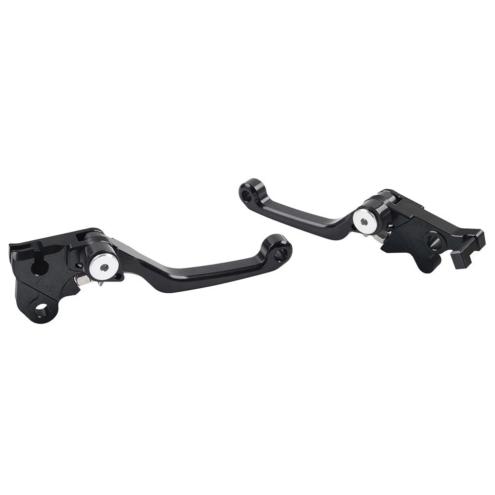 Pivot Brake Clutch Levers for Kawasaki KX65 KX85 KX100 KX125 KX250 (2001–2021) Black