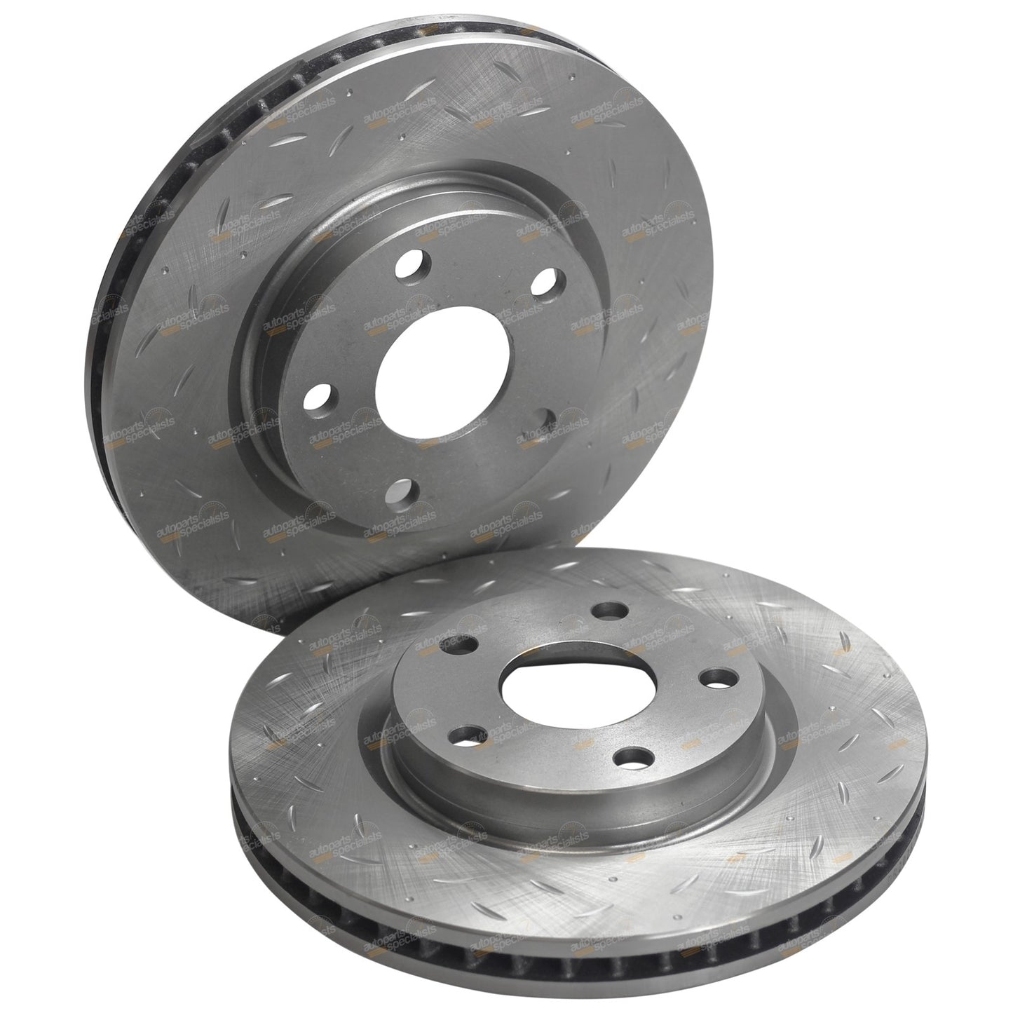 Front Drilled & Slotted Brake Rotors with Bendix Pads for Statesman WM (2006–2010)