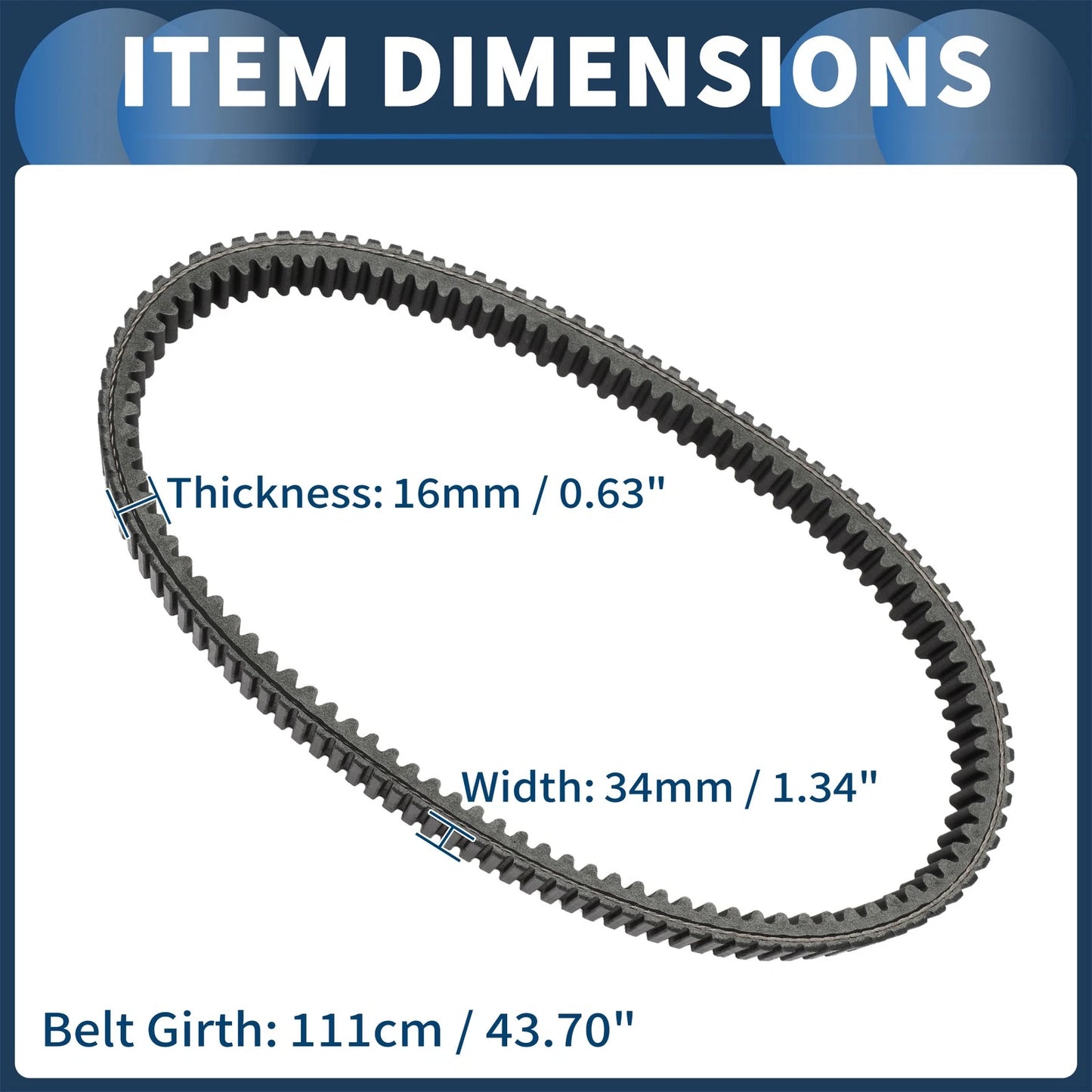Drive Belt V-Belt No. 3211175 for Polaris Ranger Diesel