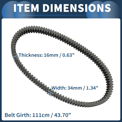 Drive Belt V-Belt No. 3211175 for Polaris Ranger Diesel