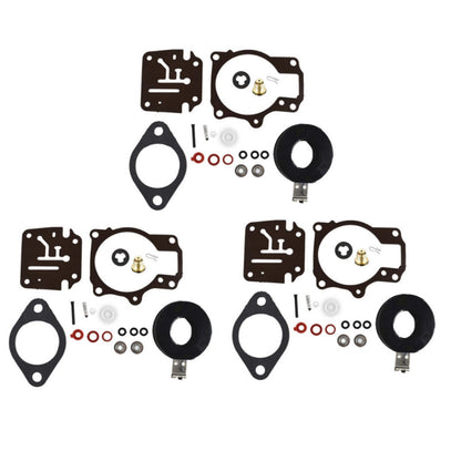 Carburetor Rebuild Kit with Float for Johnson Evinrude 65-75 HP (1968–1995)