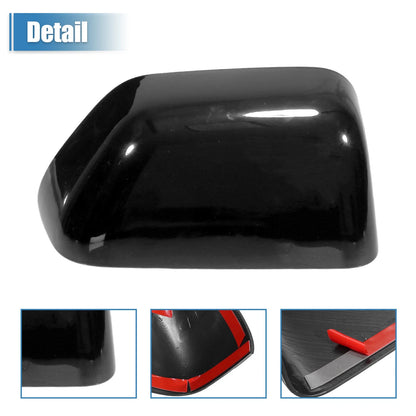 1 Pair Gloss Black Top Half Mirror Cover for Ford F-350 Super Duty (2017–2022)