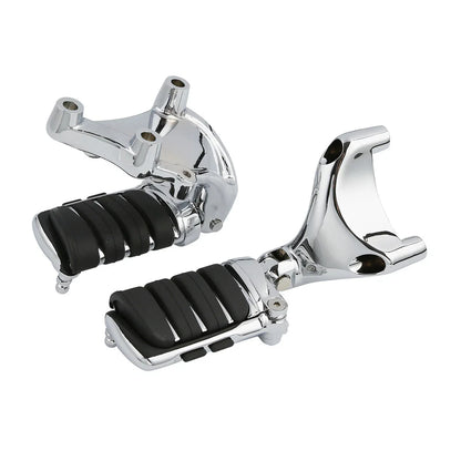 Chrome Passenger Foot Pegs Mount Bracket for Harley Sportster 883 1200 (14-22)