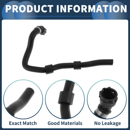 HVAC Heater Hose for BMW X3 E83 (2007 - 2010) Rubber Black