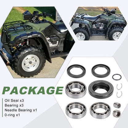 Rear Differential Bearing Seal Kit for Honda Rubicon TRX500 (2001–2023)