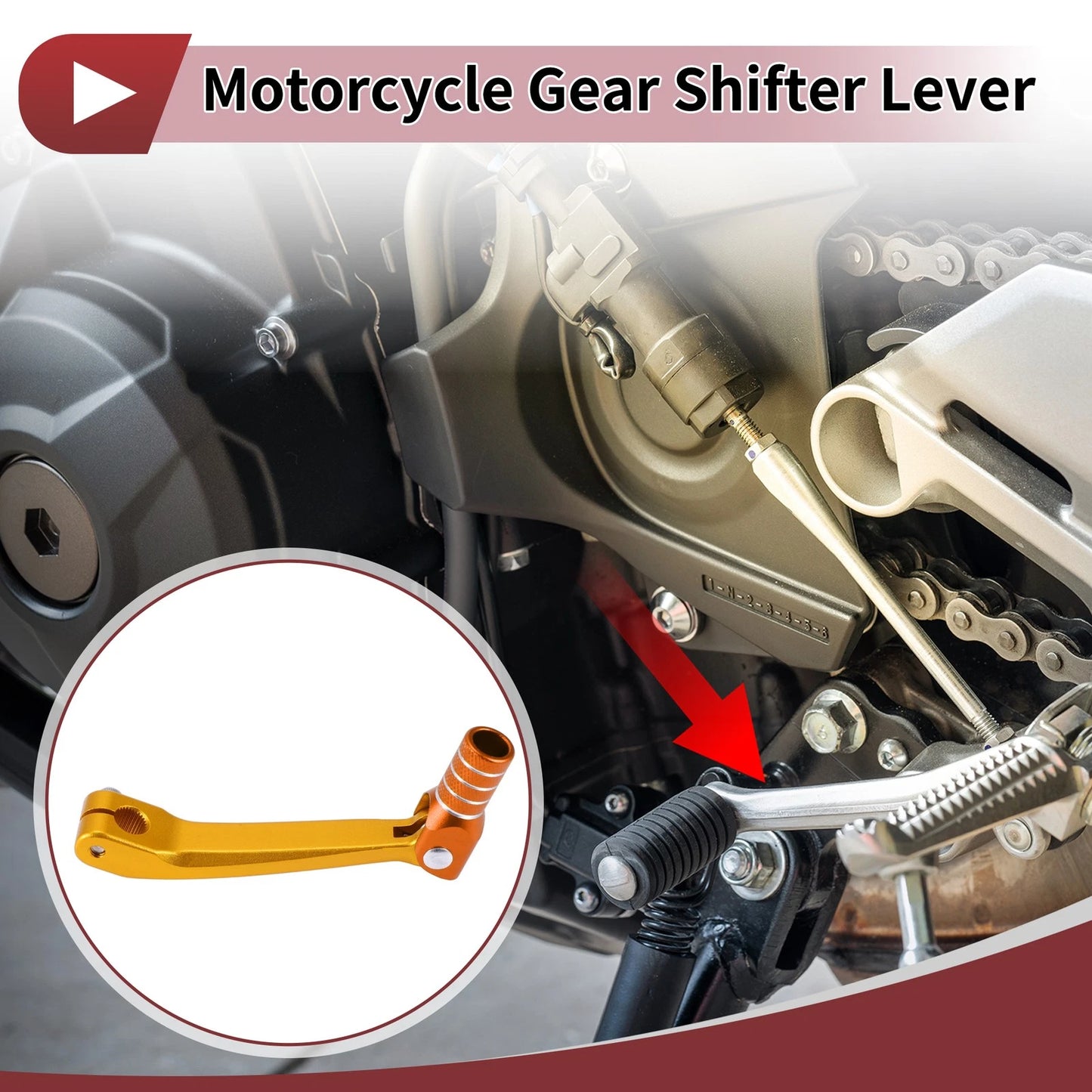 Gear Shift Lever for Honda CRF150F (2003–2023) - Gold, Orange, Silver