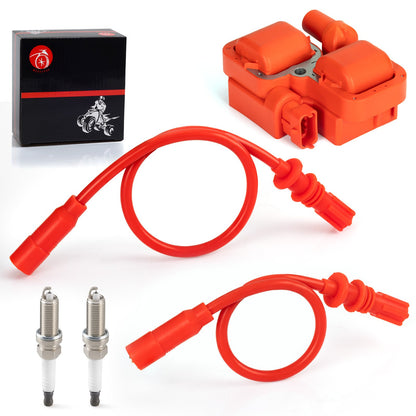 Ignition Coil with Spark Plug Wire for Polaris Scrambler 1000, Sportsman 1000 (2014–2023)