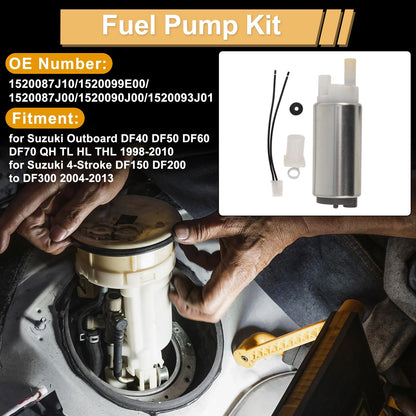 Fuel Pump for Suzuki Outboard DF40 DF50 DF60 DF70 (1998–2010) 1520087J10