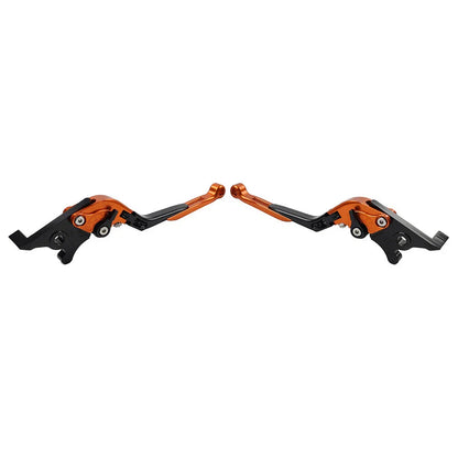 Orange Extendable Brake Clutch Levers for Kawasaki Z1000 ZX6R (2007-2018)