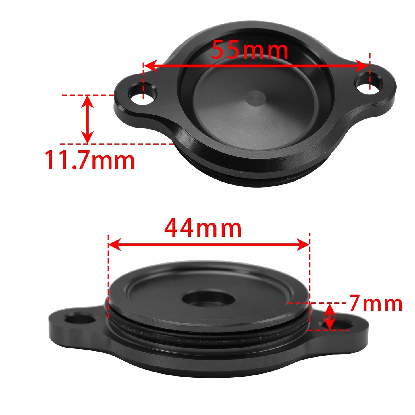 Black Oil Filler Cap for Honda ST125 Dax MSX125 Grom Z125 Monkey (2021–2023)