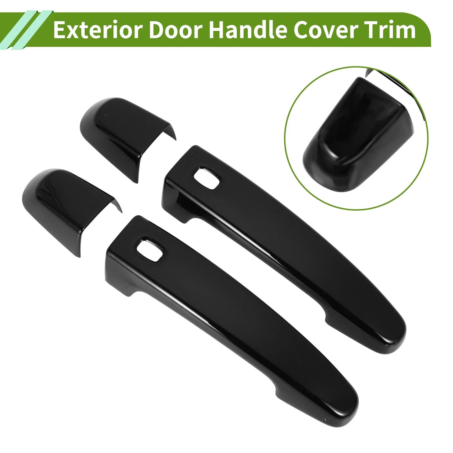 Exterior Door Handle Cover Trim for Chevrolet Camaro (2016–2023) Glossy Black
