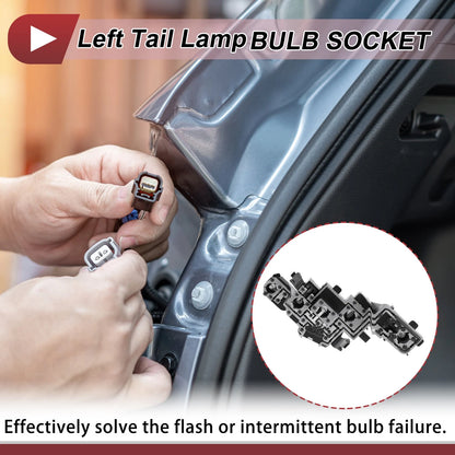 Left Tail Light Socket for Peugeot 307 T61 (2007–2014) Lamp Bulb Connector