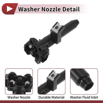 Front Passenger Side Headlight Washer Nozzle for Toyota Hilux (2015) No. 852070K040
