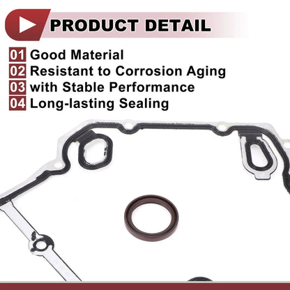 Engine Timing Cover Gasket Set for Chevrolet 2.0L 2.2L 2.4L