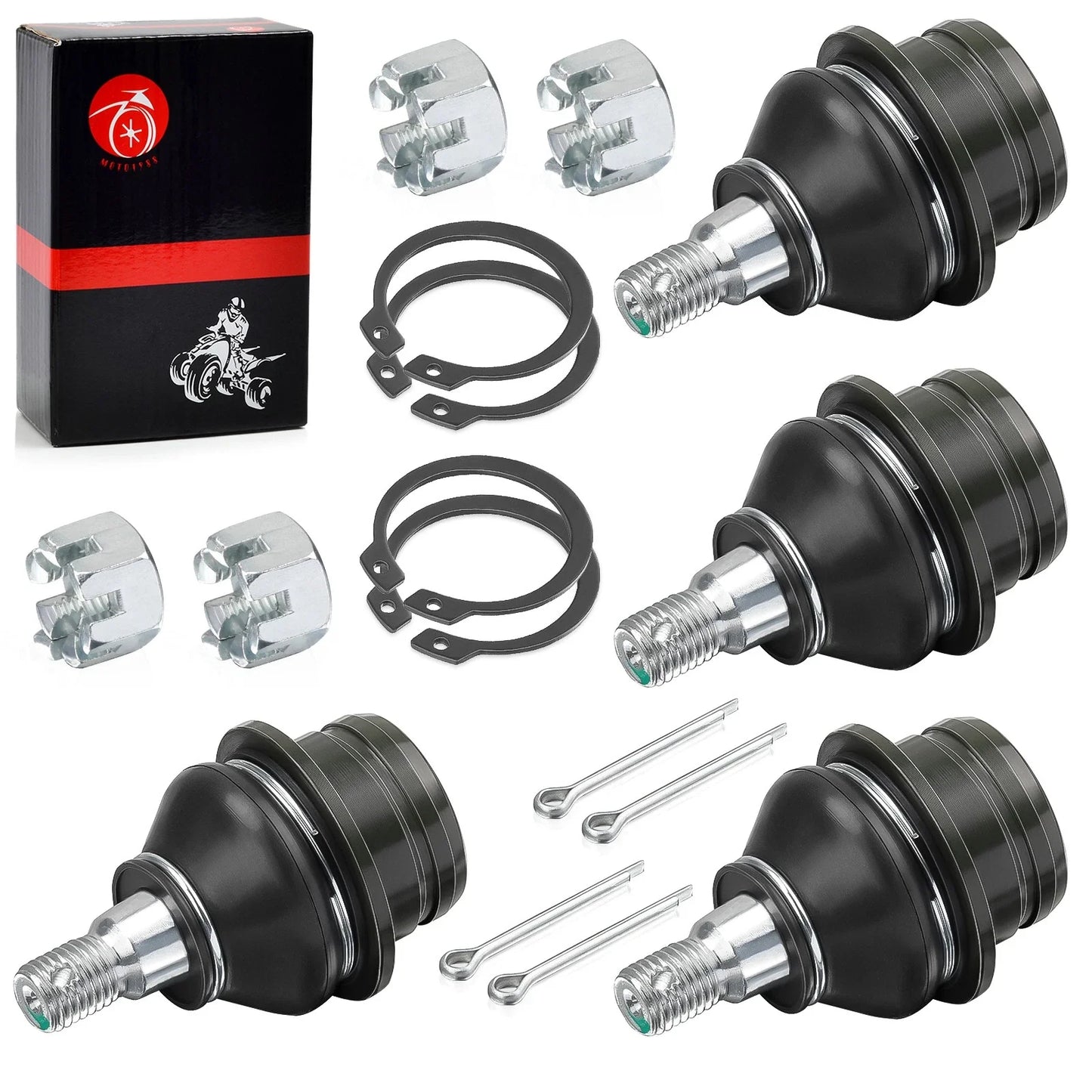 4x A-Arm Ball Joint for Suzuki KingQuad 450 500 700 750 (2005–2023)