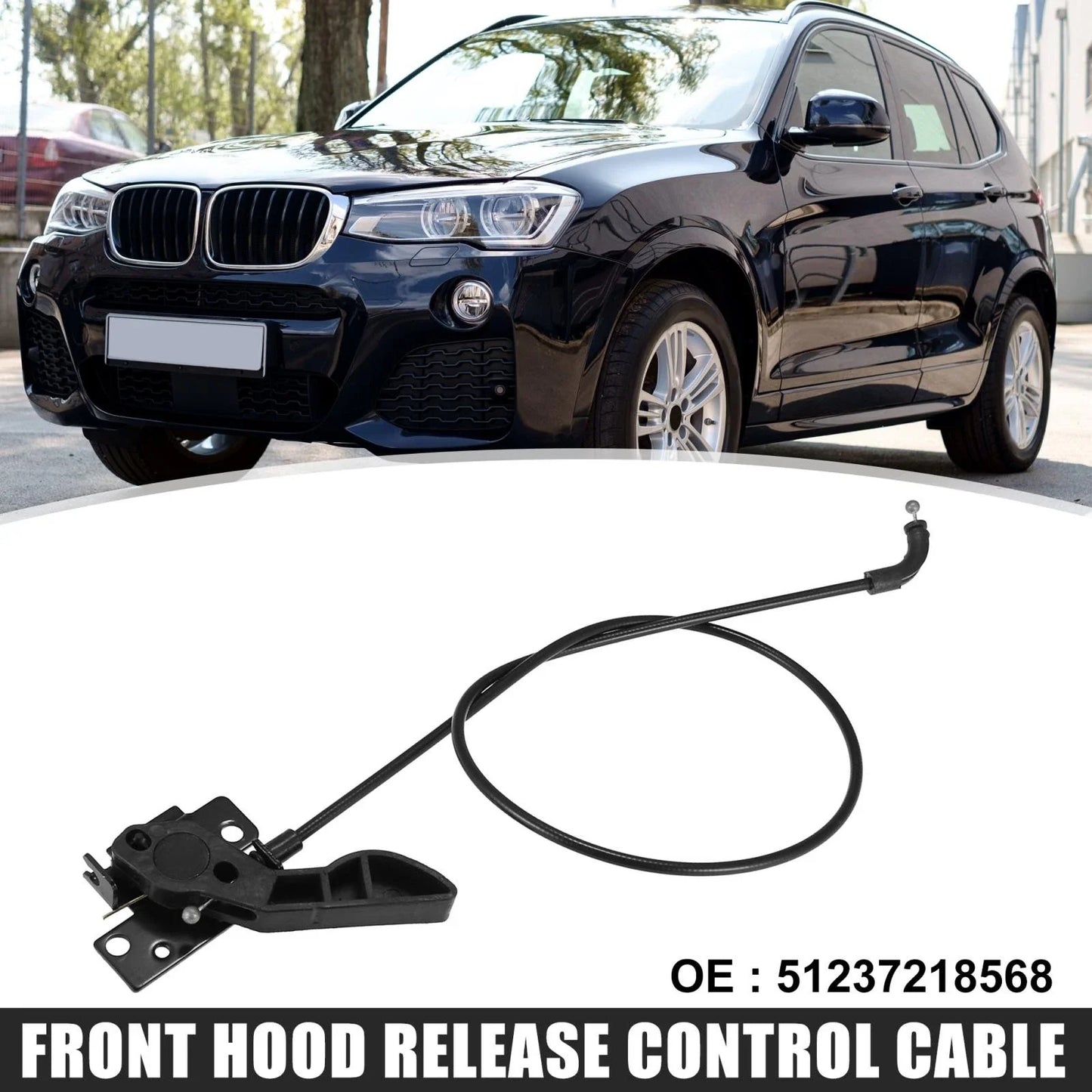 Engine Front Hood Release Cable for BMW X3 (2011-2017)