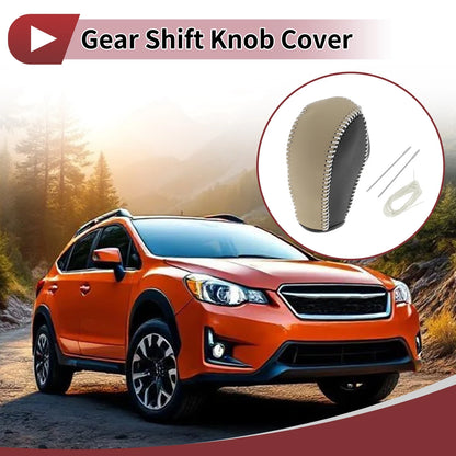 Gear Shift Knob Cover for Subaru Forester (2014–2017) Black Beige