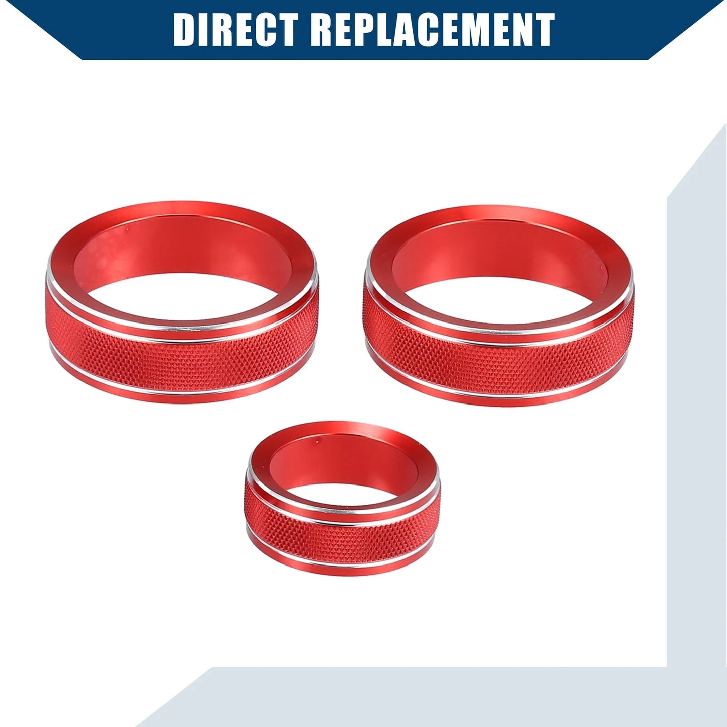 Set of 1 Air Conditioner Control Switch Knob Cover for Subaru Impreza (2017–2023) Red