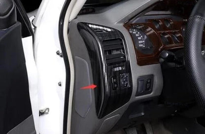Black Wood L&R AC Outlet Vent Cover Trim for Mitsubishi Pajero Montero(00–06)