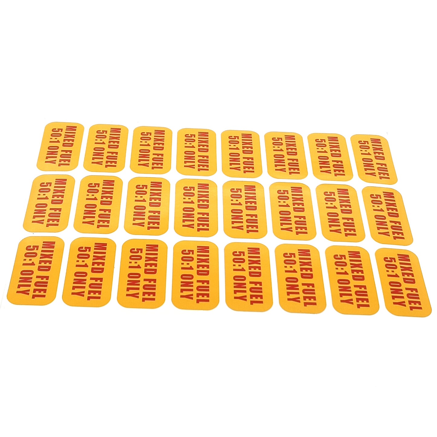 Set of 24 Fuel Only Stickers for Gas Oil Mixture Cans