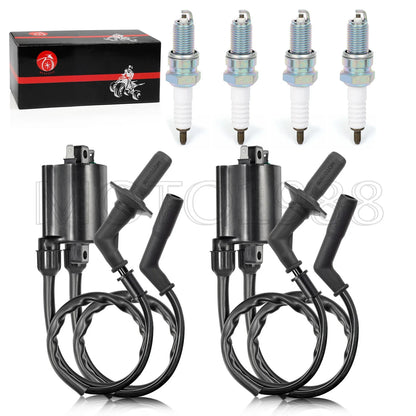 Ignition Coil Spark Plug Cap Set for Honda Shadow Aero 1100 (1998–2002)