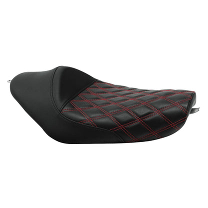 Black Red Driver Rider Seat for Harley Sportster Iron XL883 XL1200 (2010-2022)