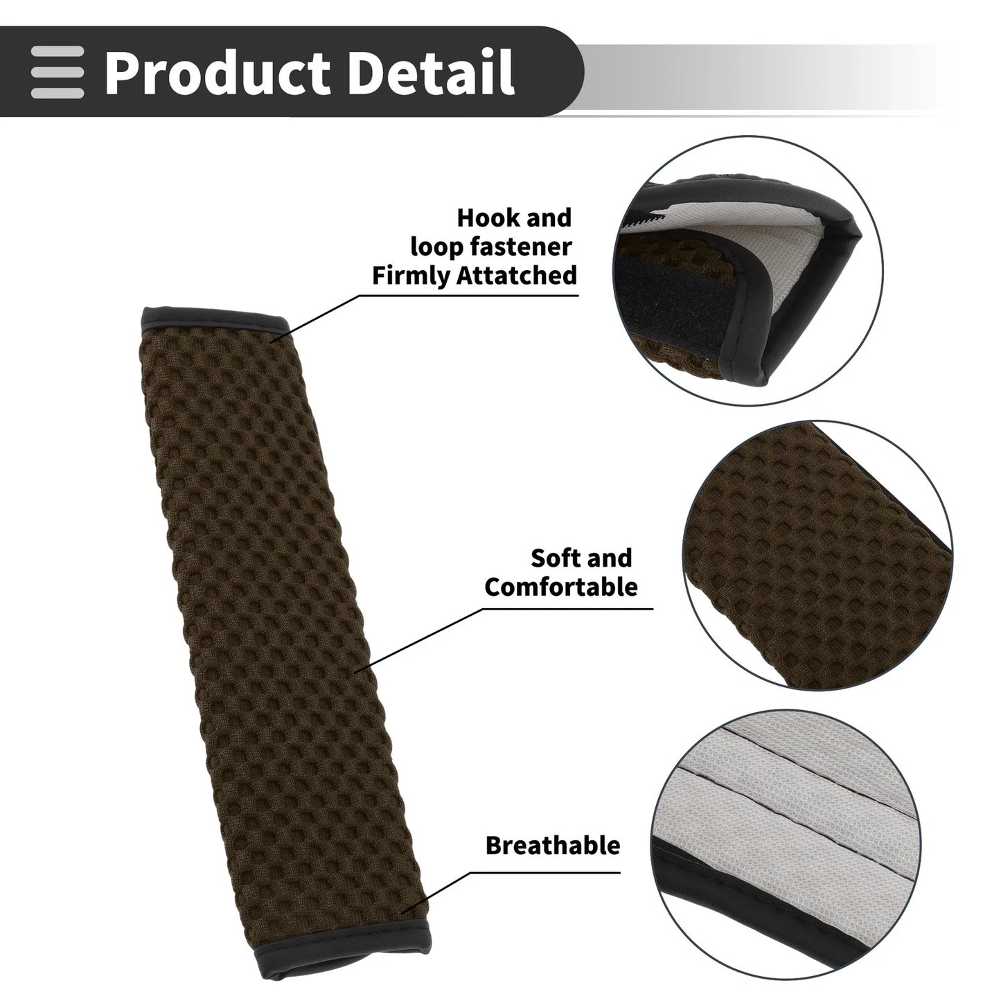 Seat Belt Cover Pad for Universal Fit (23cm)