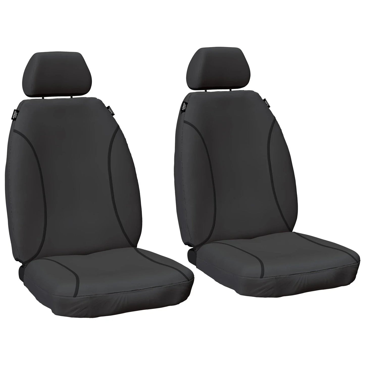 Front & Rear Heavy Duty Canvas Car Seat Covers for Hilux GGN25 KUN26 4WD 8/09~15