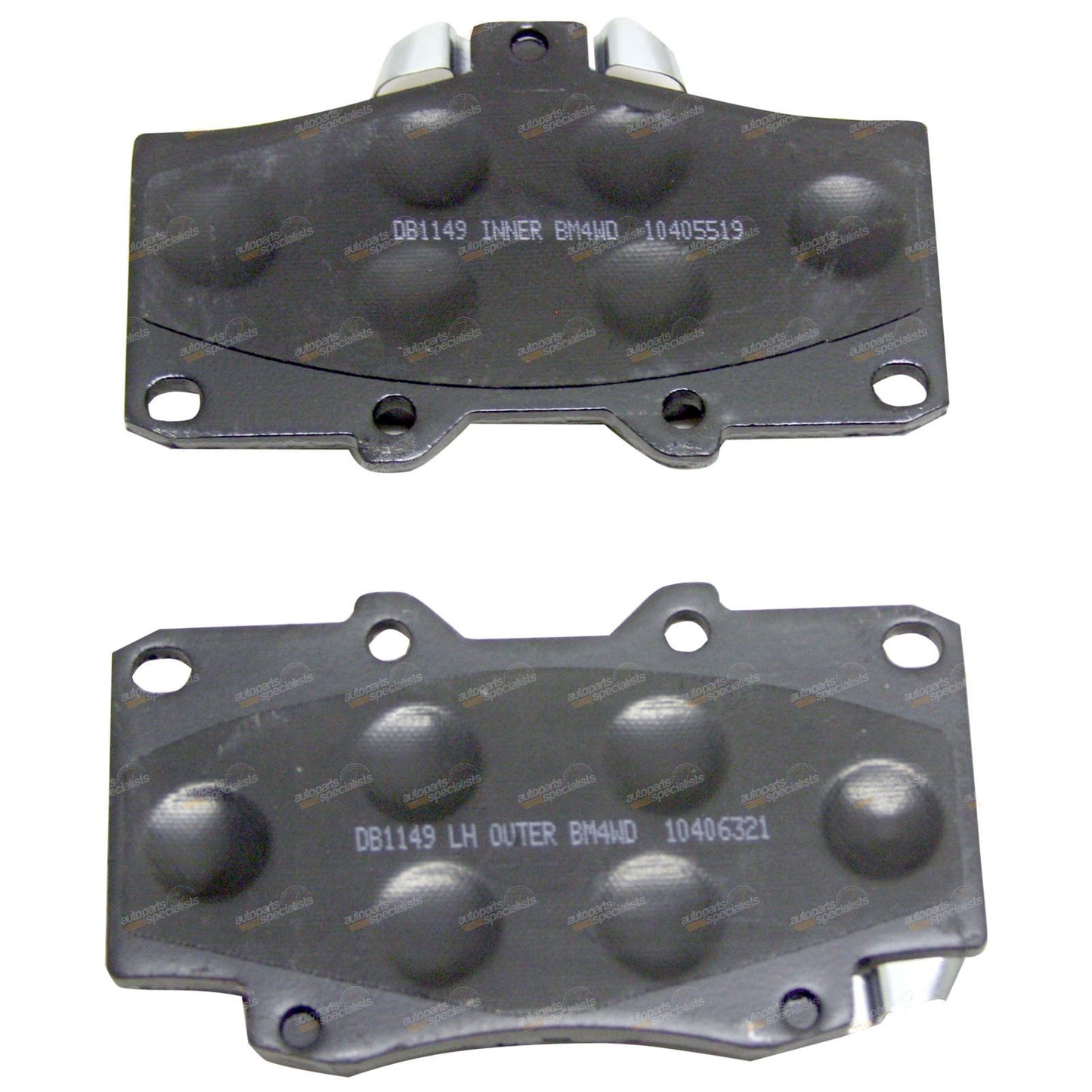 Set of 4 Bendix Front Disc Brake Pads for Hilux KZN165 RZN169 RZN174 VZN167 VZN172