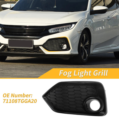 Left Side Fog Light Grill for Honda Civic Hatchback (2017–2019) 71108TGGA20