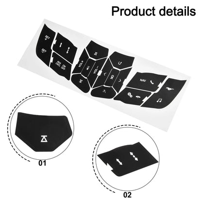 Steering Wheel Button Decals for Mustang