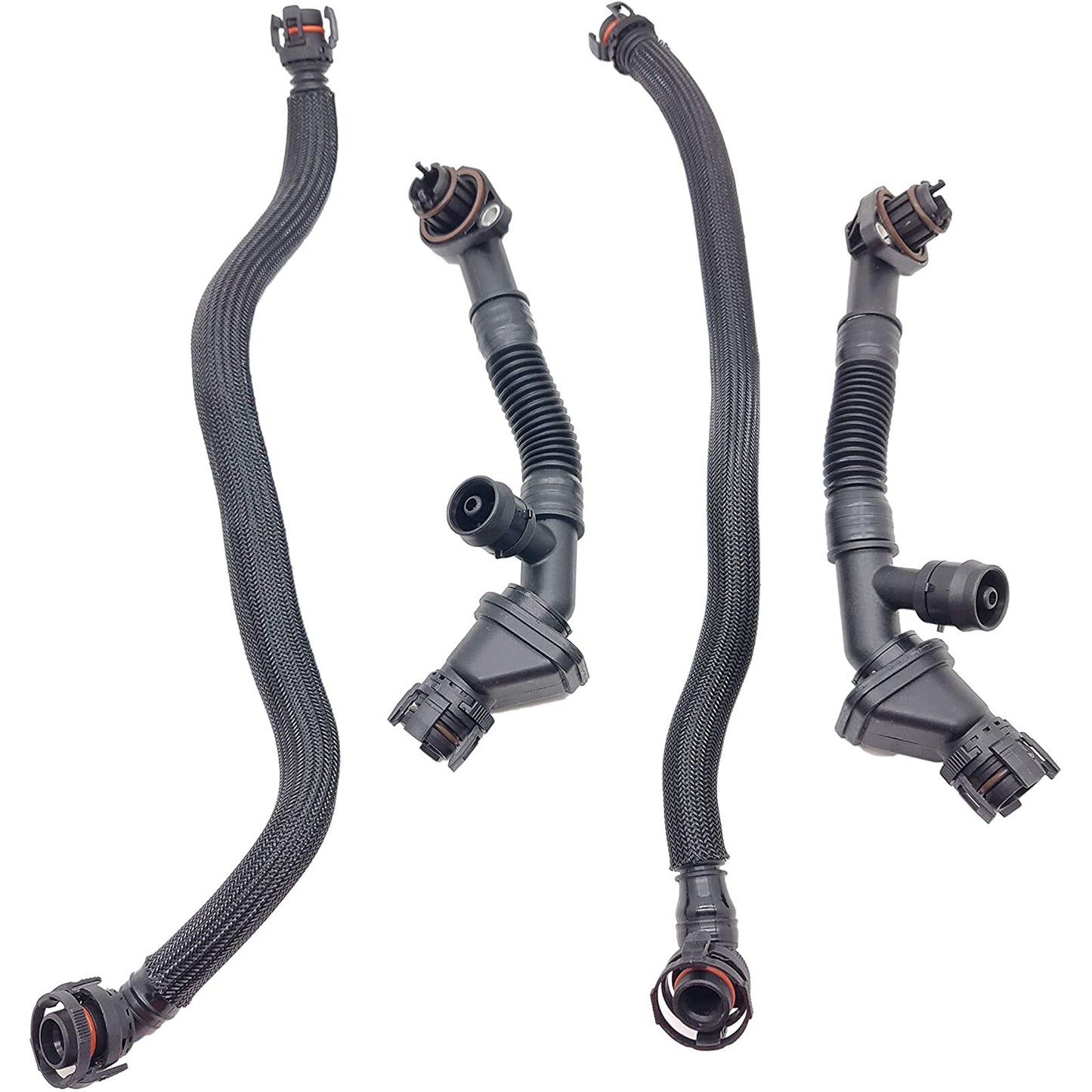 Set of 4 Breather Hoses for BMW 550i 650i 750Li X5 X6 (2006–2017)