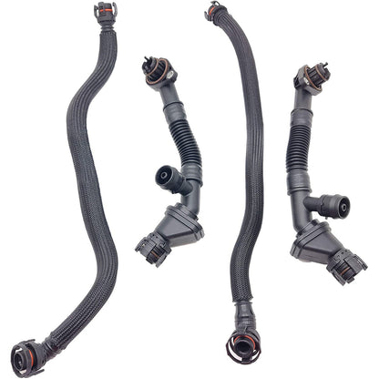 Set of 4 Breather Hoses for BMW 550i 650i 750Li X5 X6 (2006–2017)