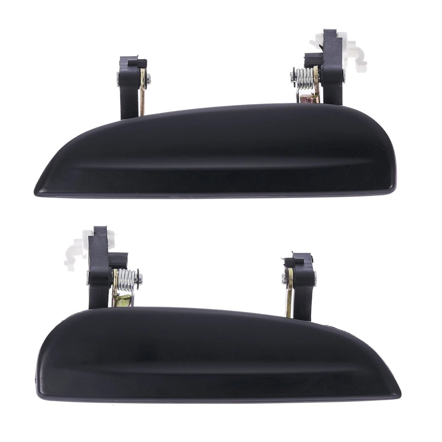 Set of 2 Outer Door Handles for Kia Rio (2002–2005) Smooth Black