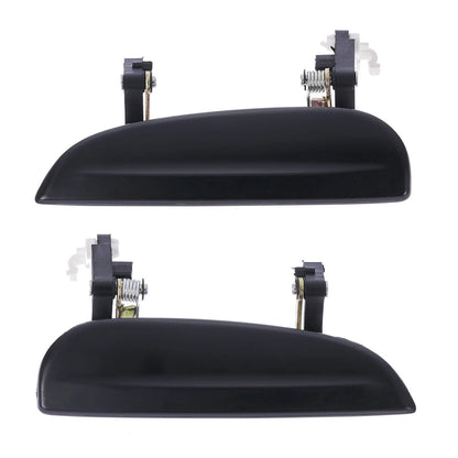 Set of 2 Outer Door Handles for Kia Rio (2002–2005) Smooth Black