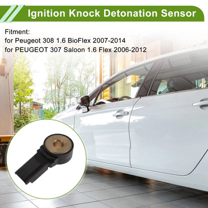 1 Pc Ignition Knock Sensor for Peugeot 308 BioFlex (2007-2014)
