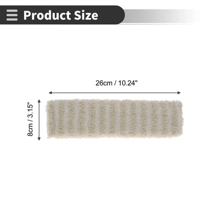 Set of 2 Beige Seat Belt Cover Pads for Universal Fit (26cm)