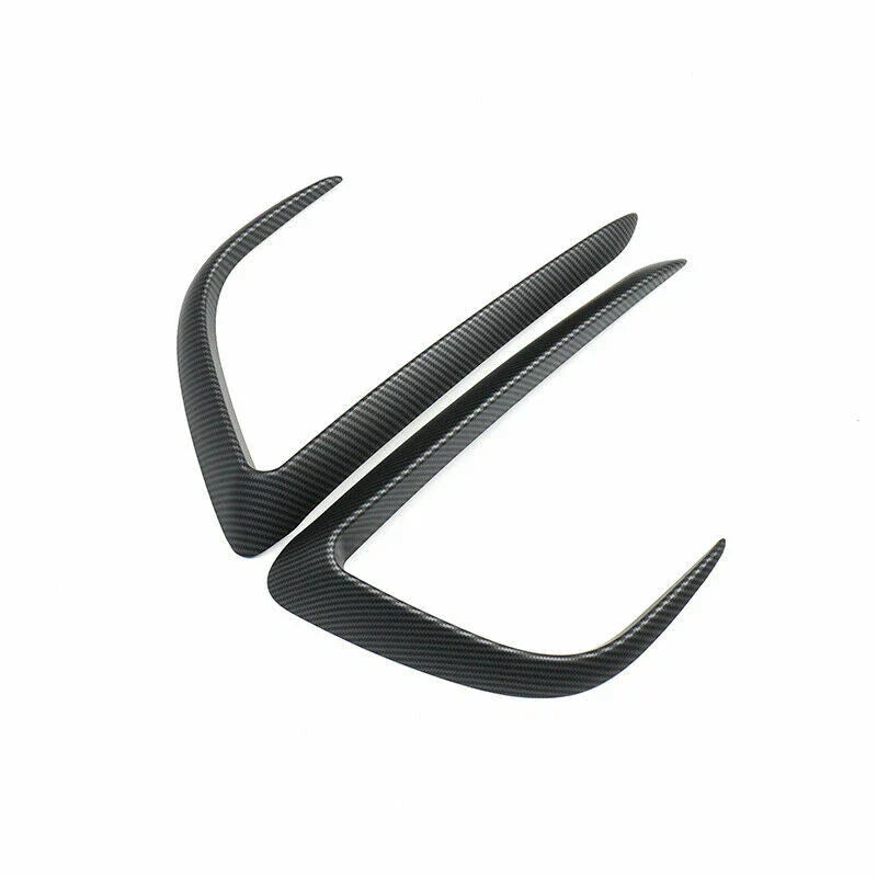ABS Matte Carbon Fiber Fog Light Eyebrow Cover for Tesla Model Y (2020–2023)