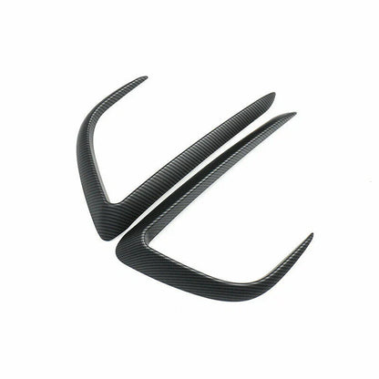ABS Matte Carbon Fiber Fog Light Eyebrow Cover for Tesla Model Y (2020–2023)