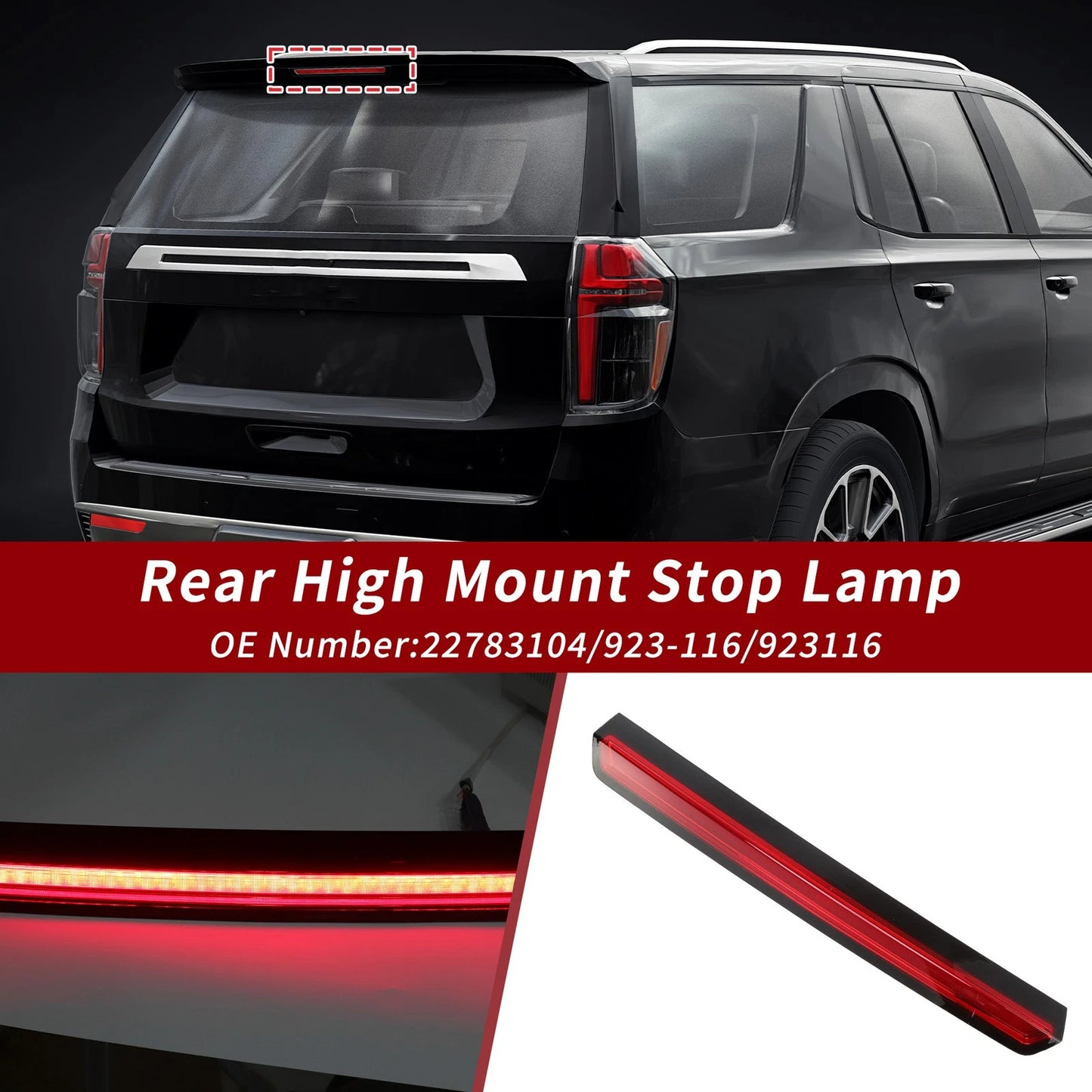 LED Third Brake Light for Chevy Tahoe, Suburban (No. 22783104)