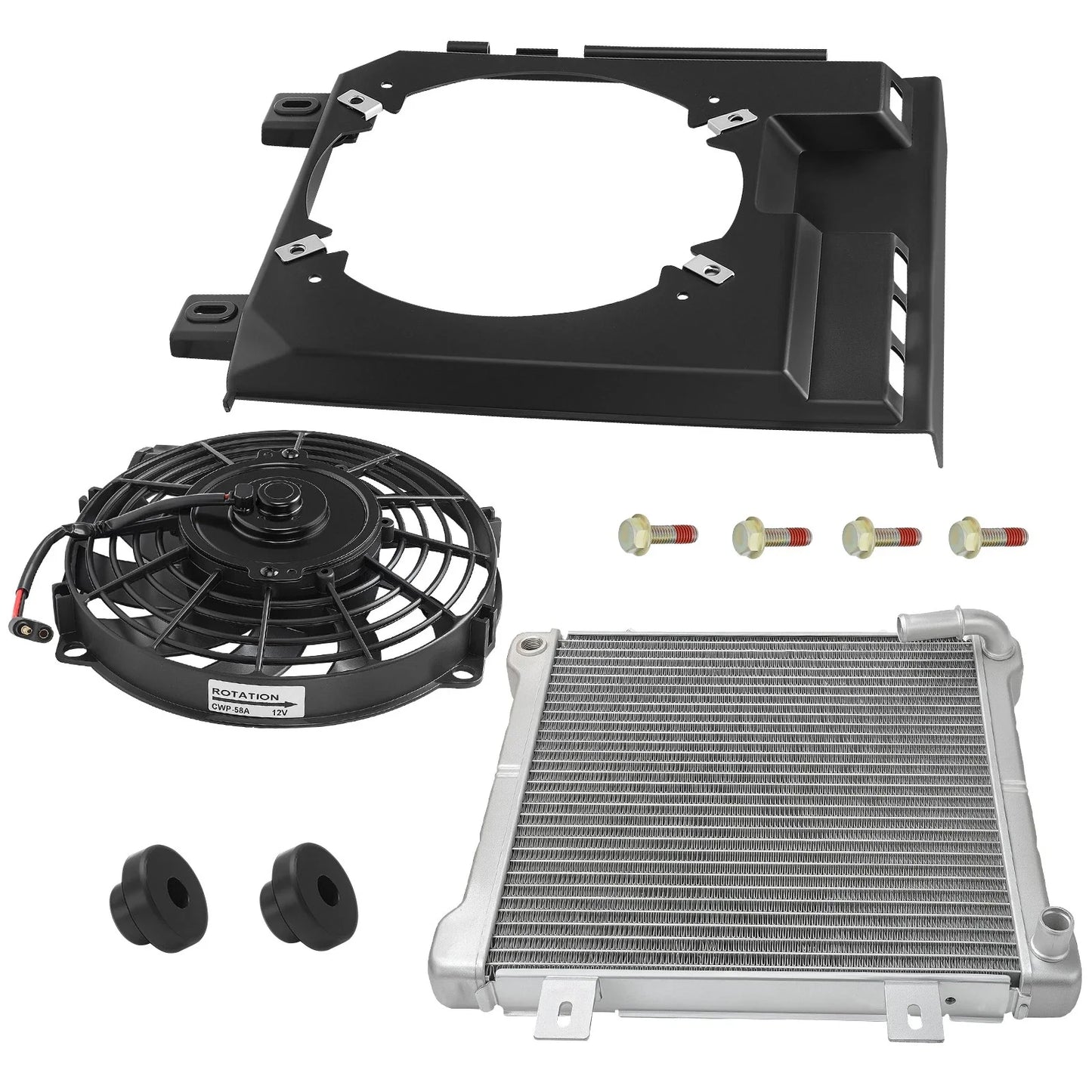 Radiator + Fan + Shroud for Polaris Magnum (2000–2003)