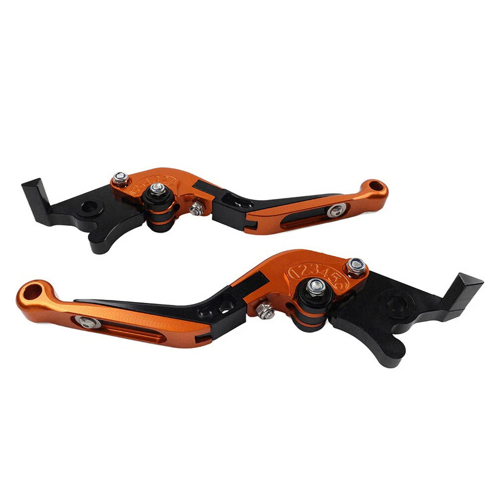 Orange Extendable Brake Clutch Levers for Honda Forza 250 300 2010-2020